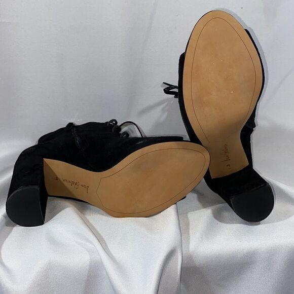 SAM EDLEMAN YVIE BOOTY SUEDE FRONT LACED BLACK - Picture 5 of 9